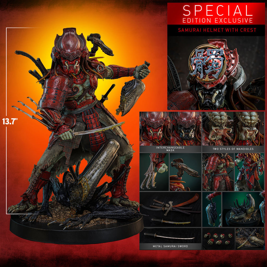 Akaoni Samurai Predator Alien VS Predator Sixth Scale Figure