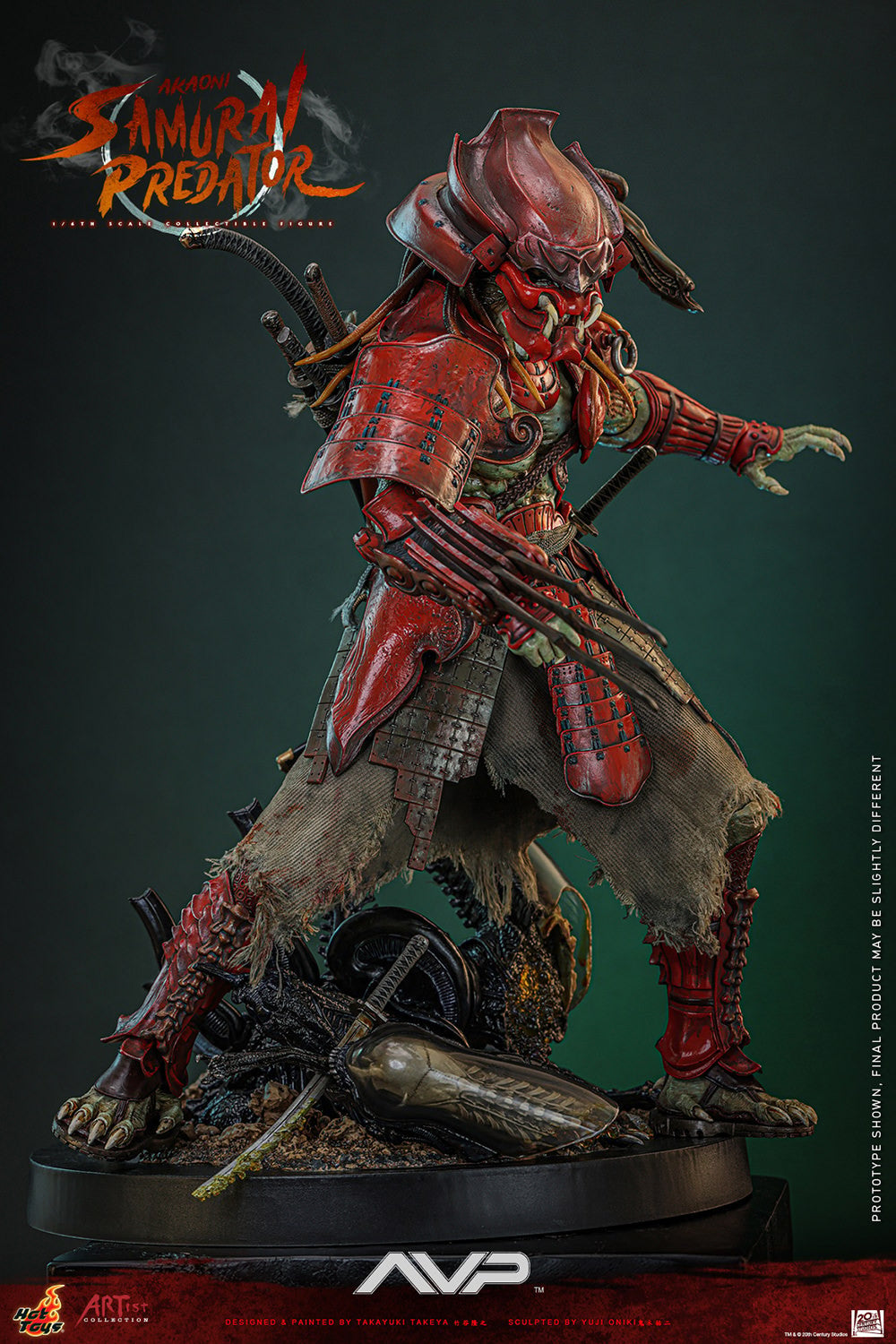 Akaoni Samurai Predator Alien VS Predator Sixth Scale Figure