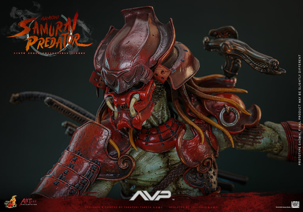 Akaoni Samurai Predator Alien VS Predator Sixth Scale Figure