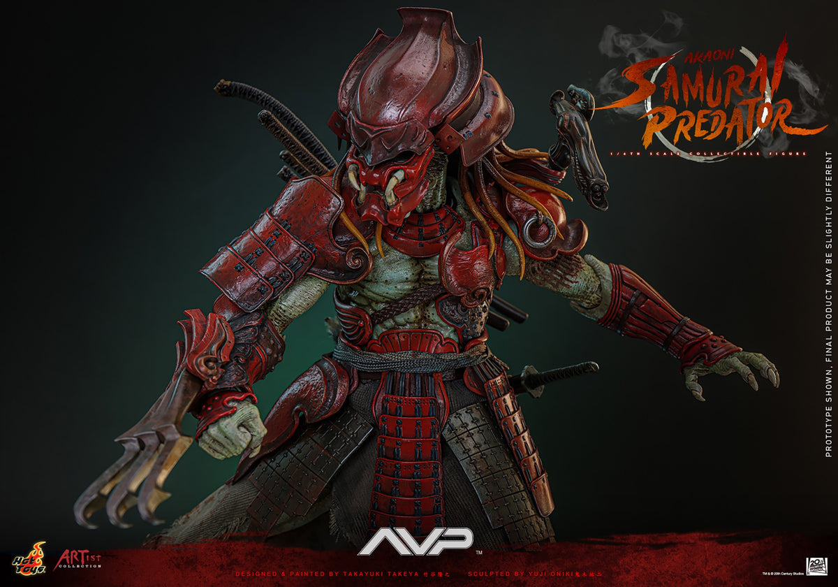 Akaoni Samurai Predator Alien VS Predator Sixth Scale Figure