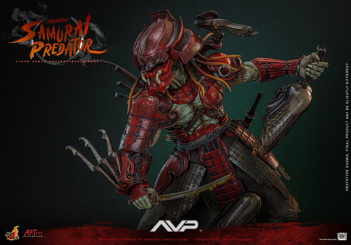 Akaoni Samurai Predator Alien VS Predator Sixth Scale Figure