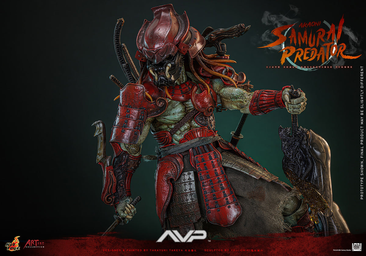 Akaoni Samurai Predator Alien VS Predator Sixth Scale Figure