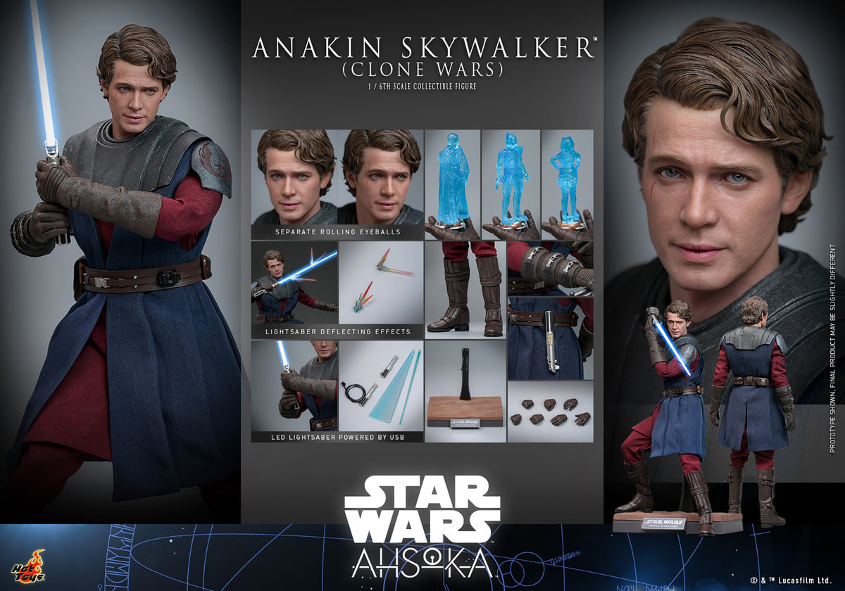 Anakin Skywalker (Clone Wars) Star Wars Sixth Scale Figure