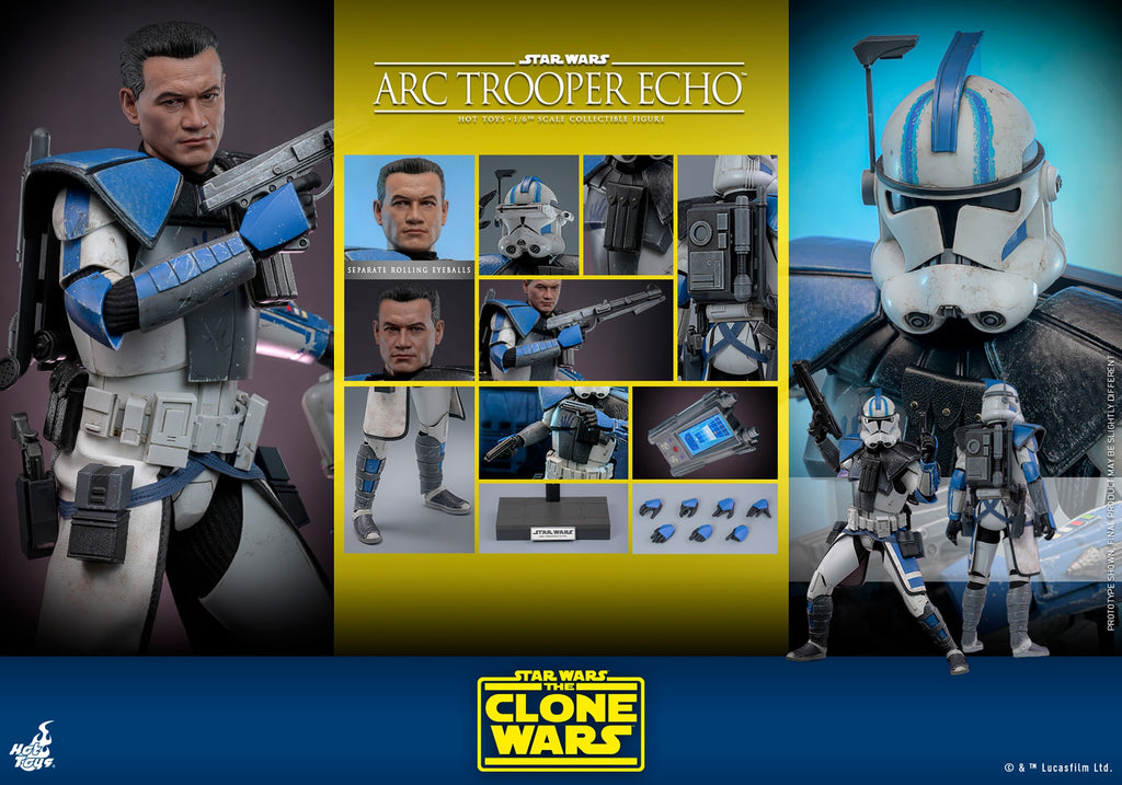 Arc Trooper Echo Star Wars Sixth Scale Figure