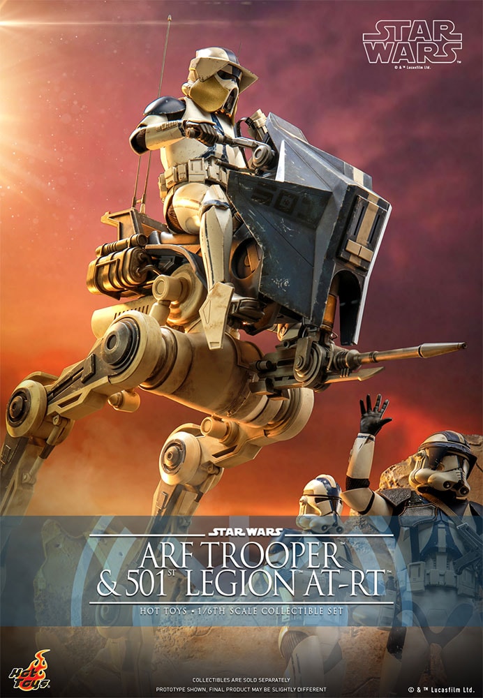 ARF Trooper and 501st Legion AT-RT Star Wars Sixth Scale Figure Set