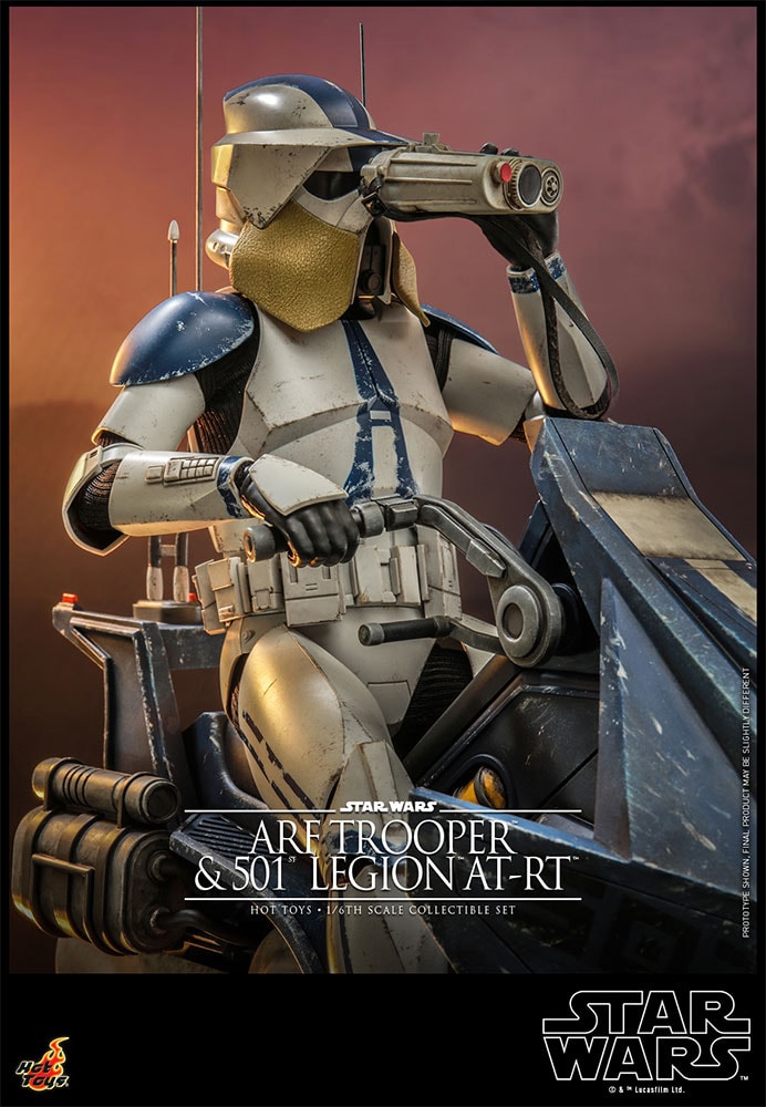 ARF Trooper and 501st Legion AT-RT Star Wars Sixth Scale Figure Set
