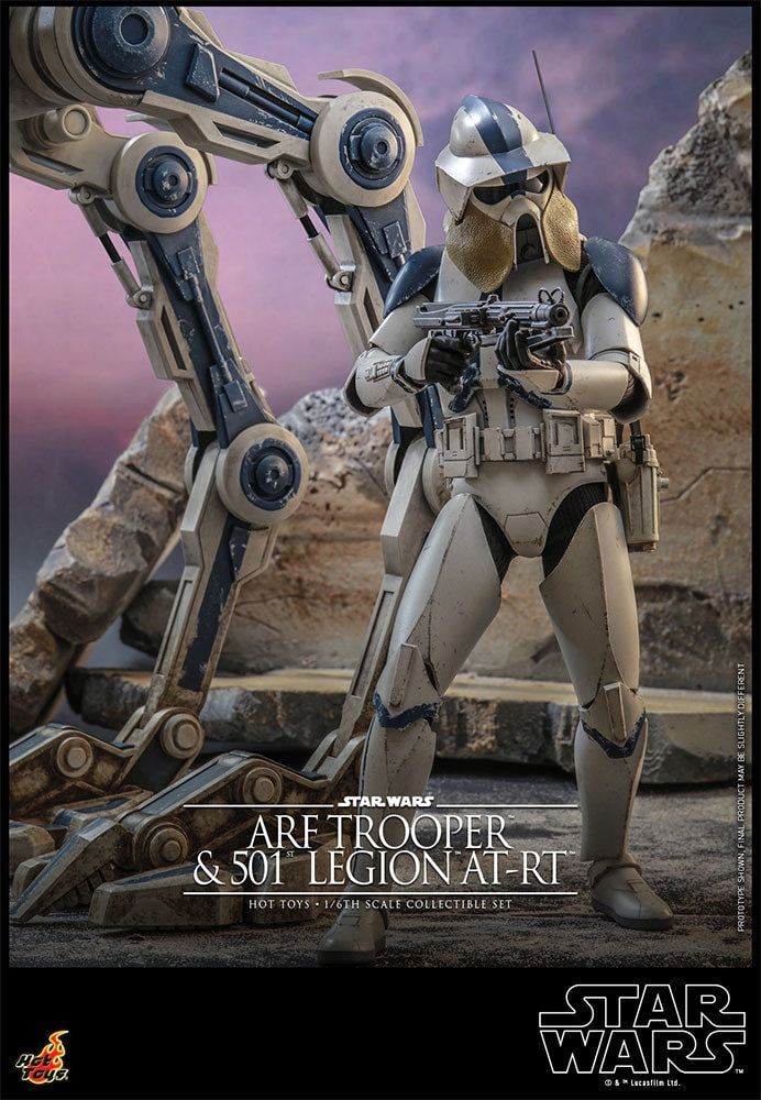 ARF Trooper and 501st Legion AT-RT Star Wars Sixth Scale Figure Set