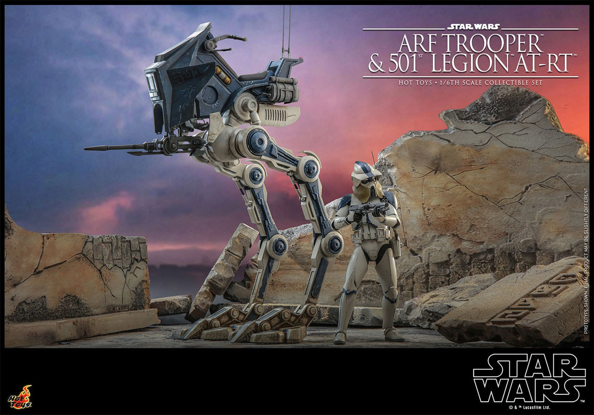 ARF Trooper and 501st Legion AT-RT Star Wars Sixth Scale Figure Set