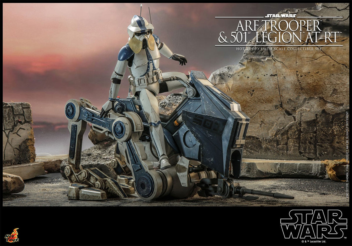ARF Trooper and 501st Legion AT-RT Star Wars Sixth Scale Figure Set