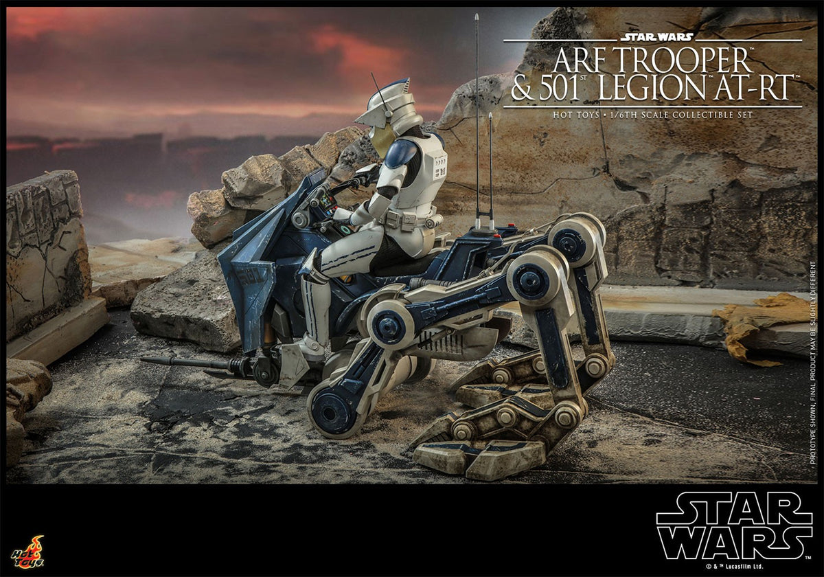 ARF Trooper and 501st Legion AT-RT Star Wars Sixth Scale Figure Set