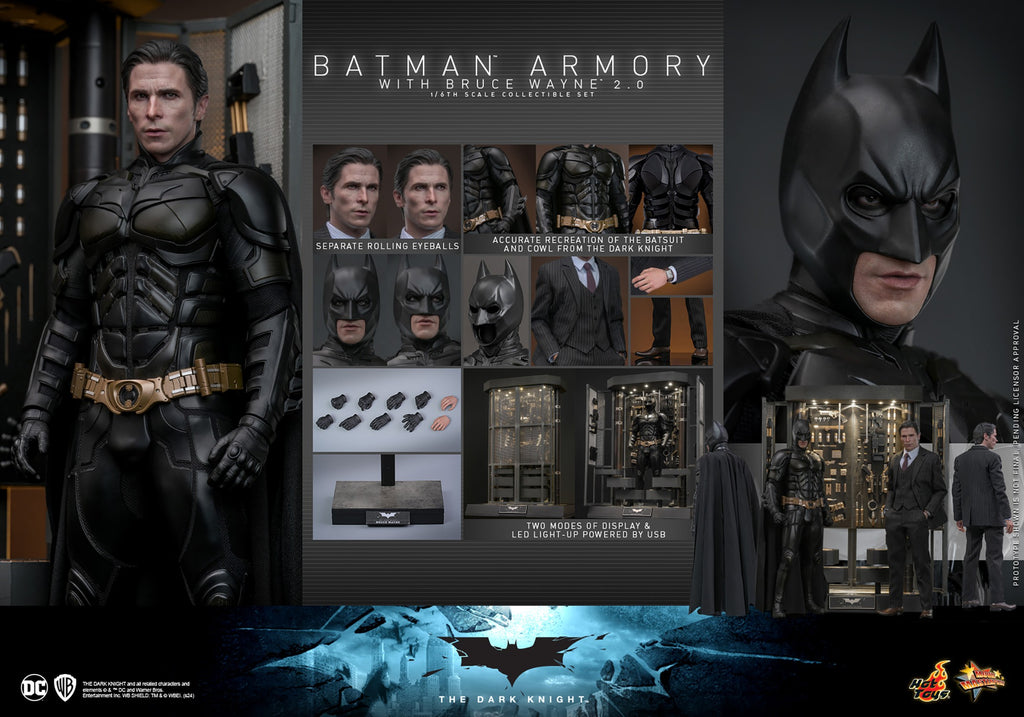Batman Armory with Bruce Wayne (2.0) DC Sixth Scale Figure Set