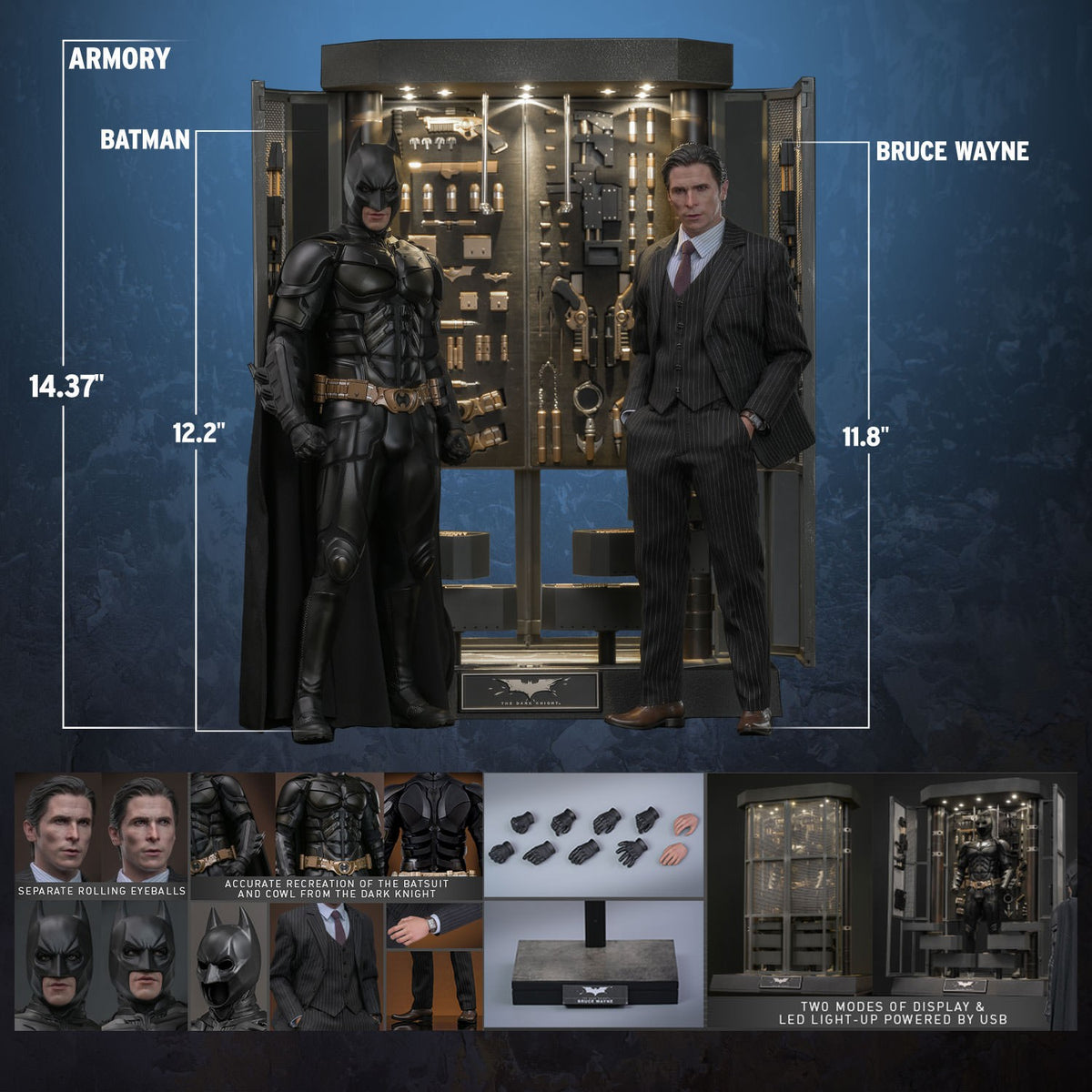 Batman Armory with Bruce Wayne (2.0) DC Sixth Scale Figure Set