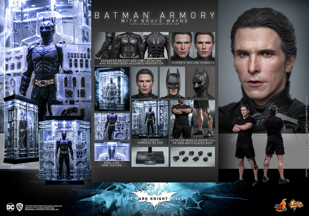 Batman Armory with Bruce Wayne DC Sixth Scale Figure Set
