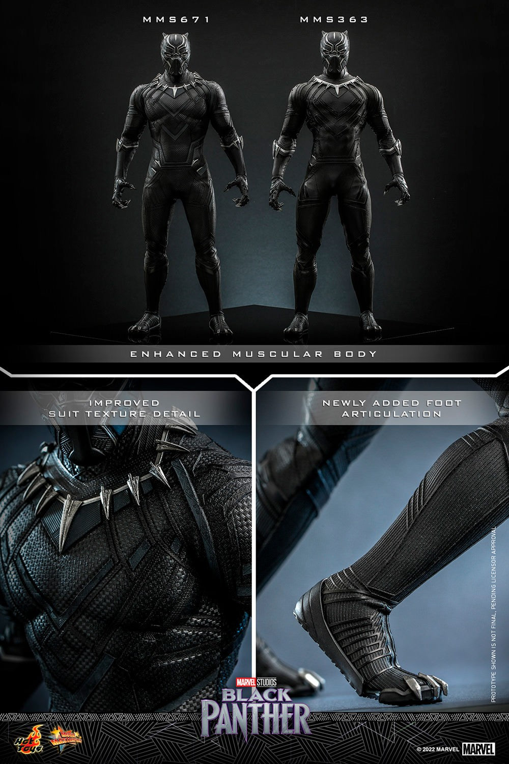Black Panther (Original Suit) Marvel Sixth Scale Figure