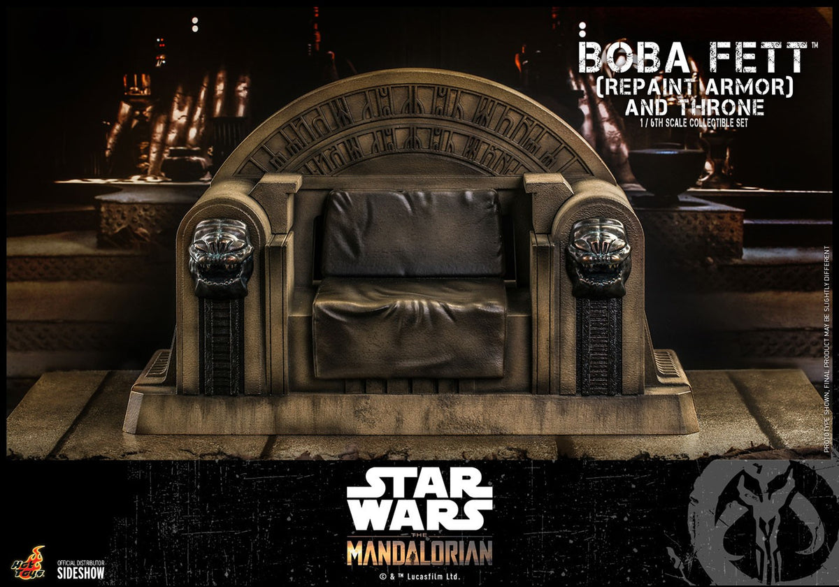 Boba Fett (Repaint Armor) and Throne Star Wars Sixth Scale Figure Set