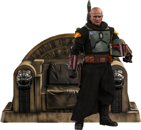 Boba Fett (Repaint Armor) and Throne Star Wars Sixth Scale Figure Set