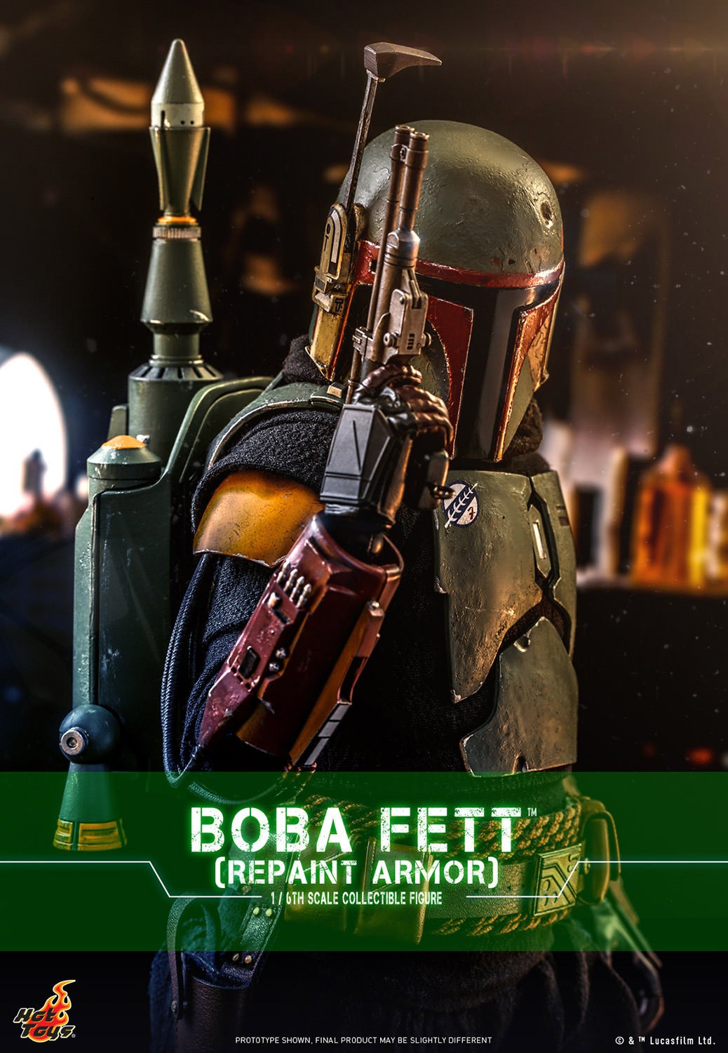 Boba Fett (Repaint Armor) Star Wars Sixth Scale Figure