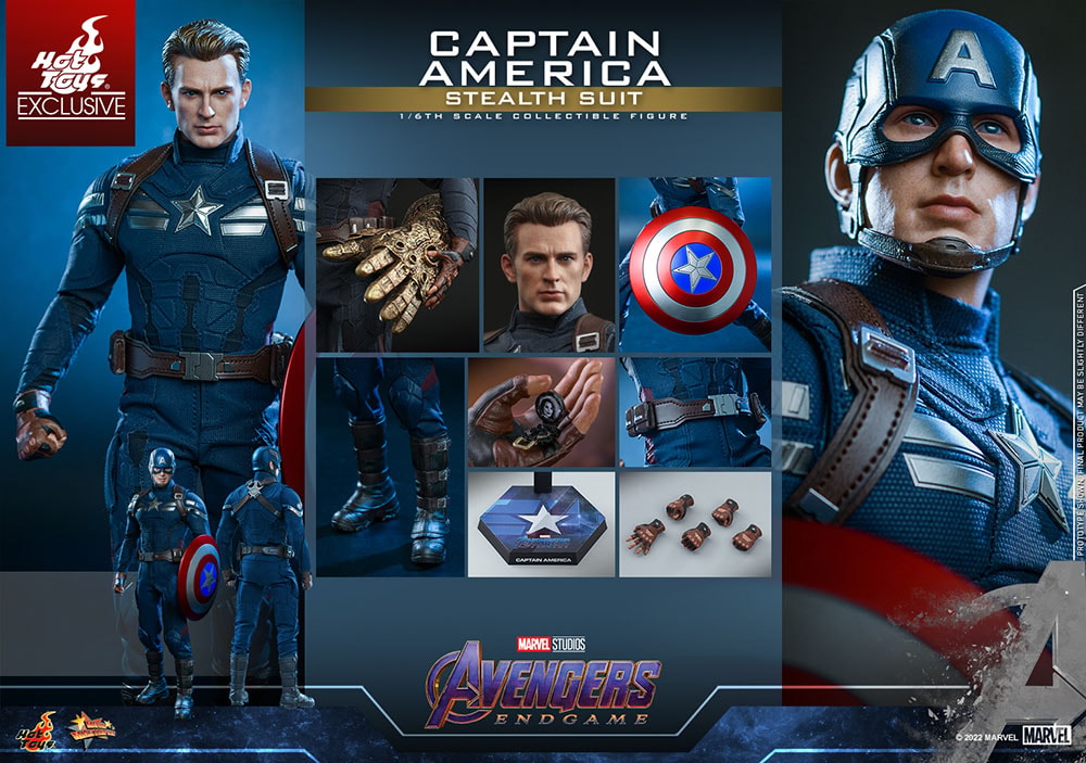Captain America (Stealth Suit) Marvel Sixth Scale Figure