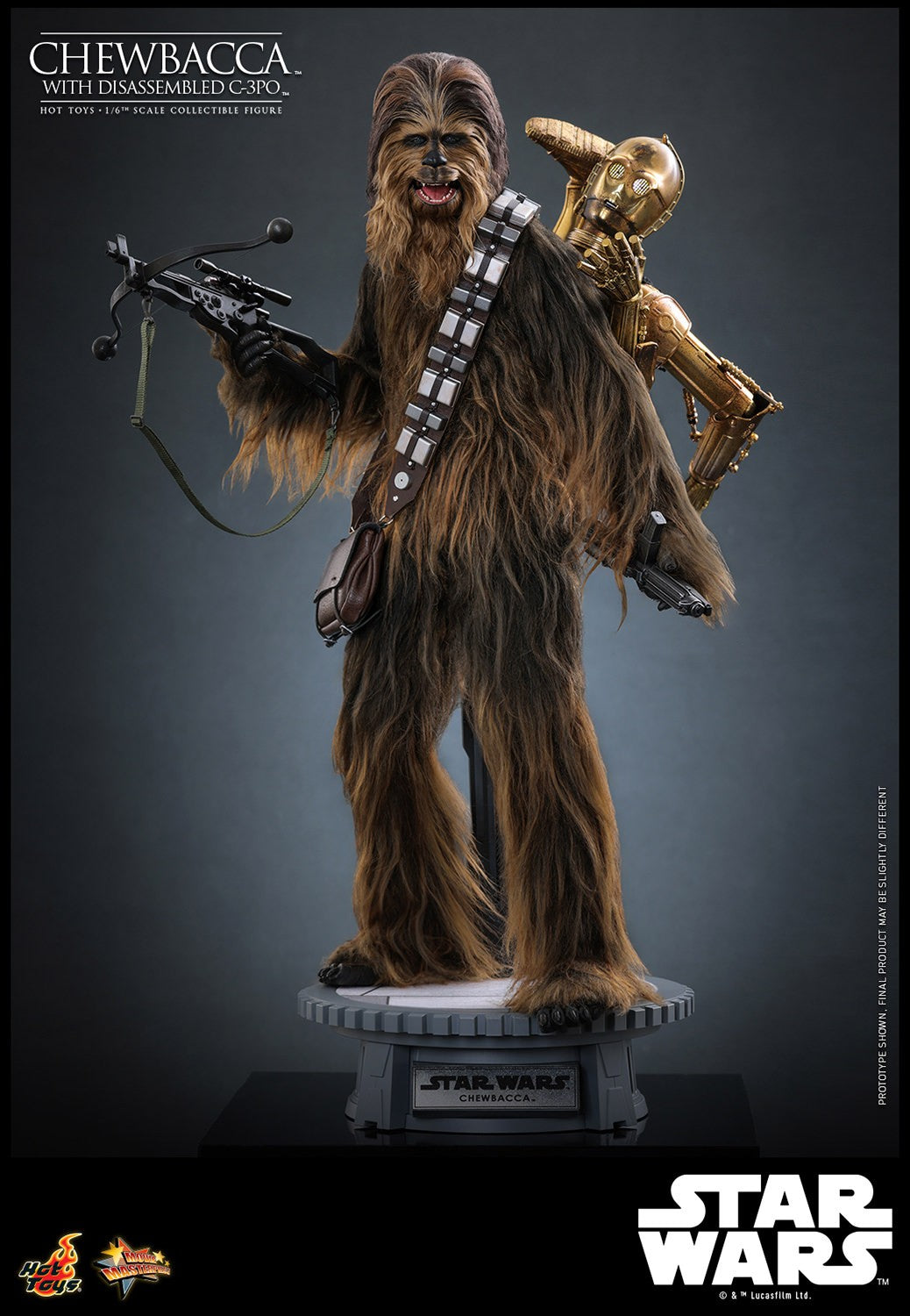 Chewbacca with Disassembled C-3PO Star Wars Sixth Scale Figure