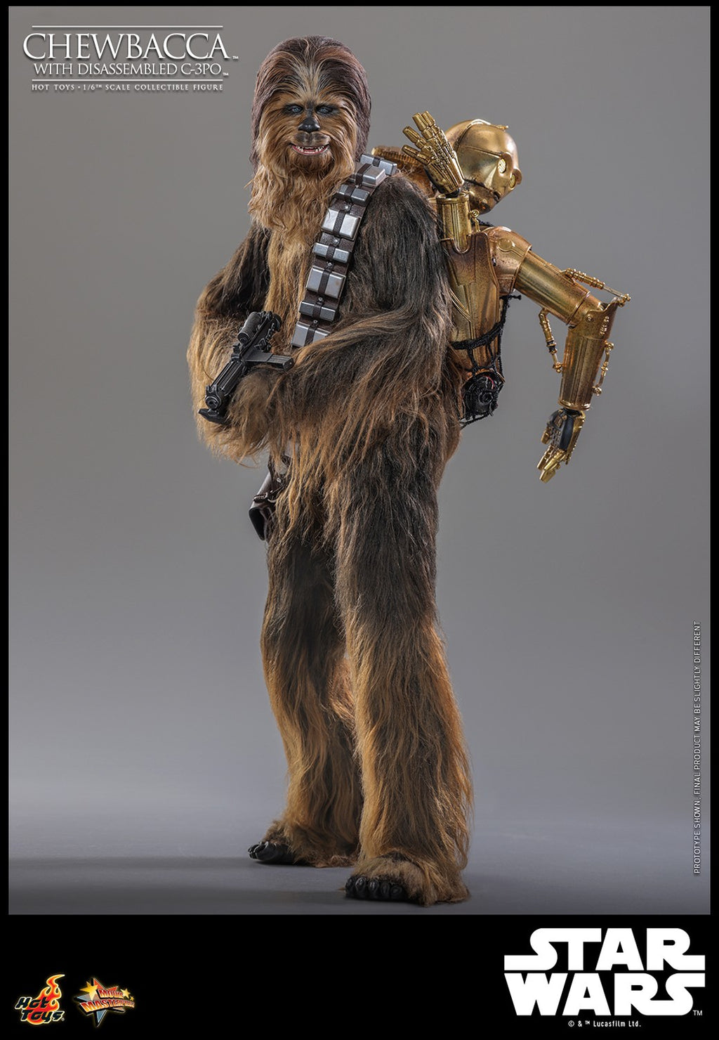 Chewbacca with Disassembled C-3PO Star Wars Sixth Scale Figure