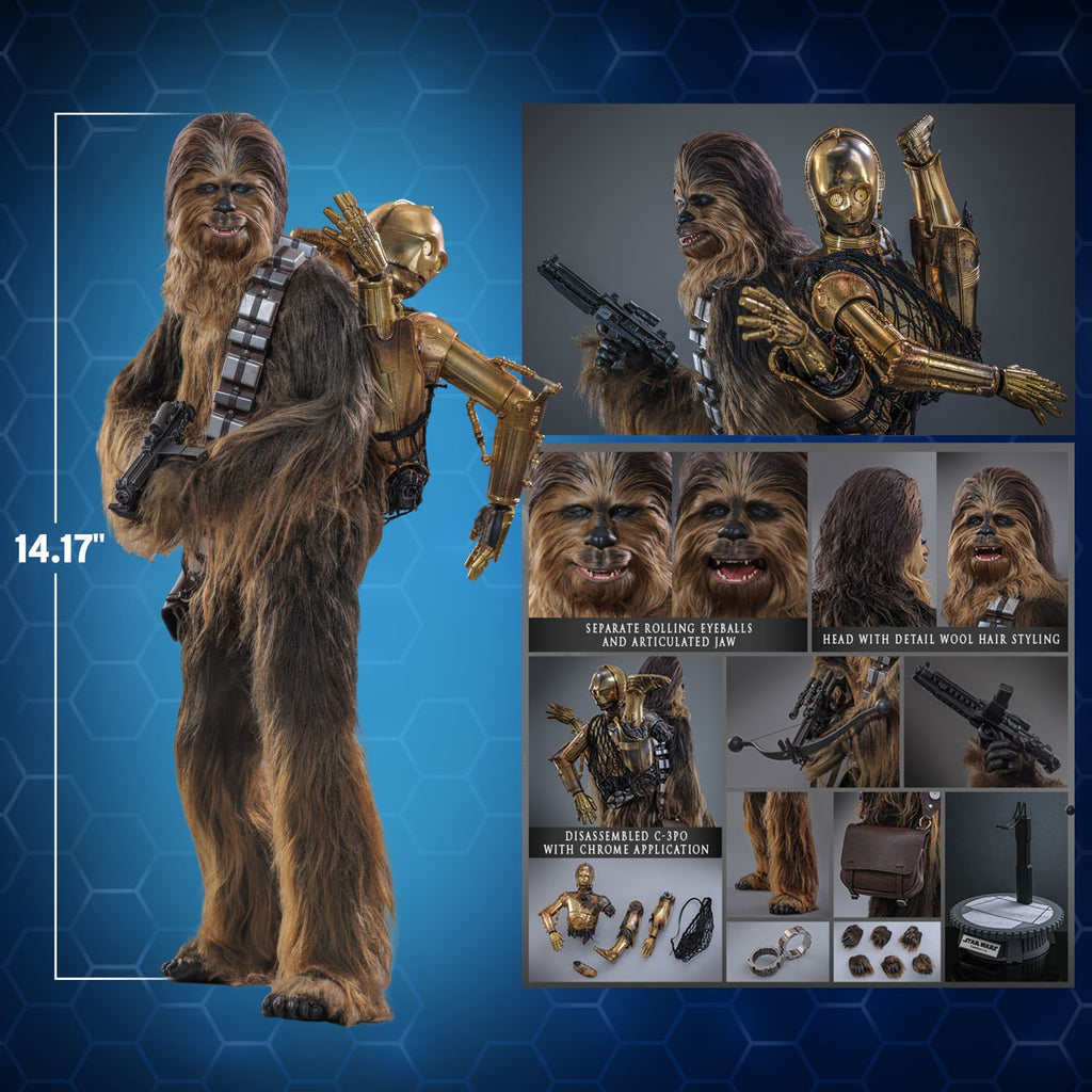 Chewbacca with Disassembled C-3PO Star Wars Sixth Scale Figure