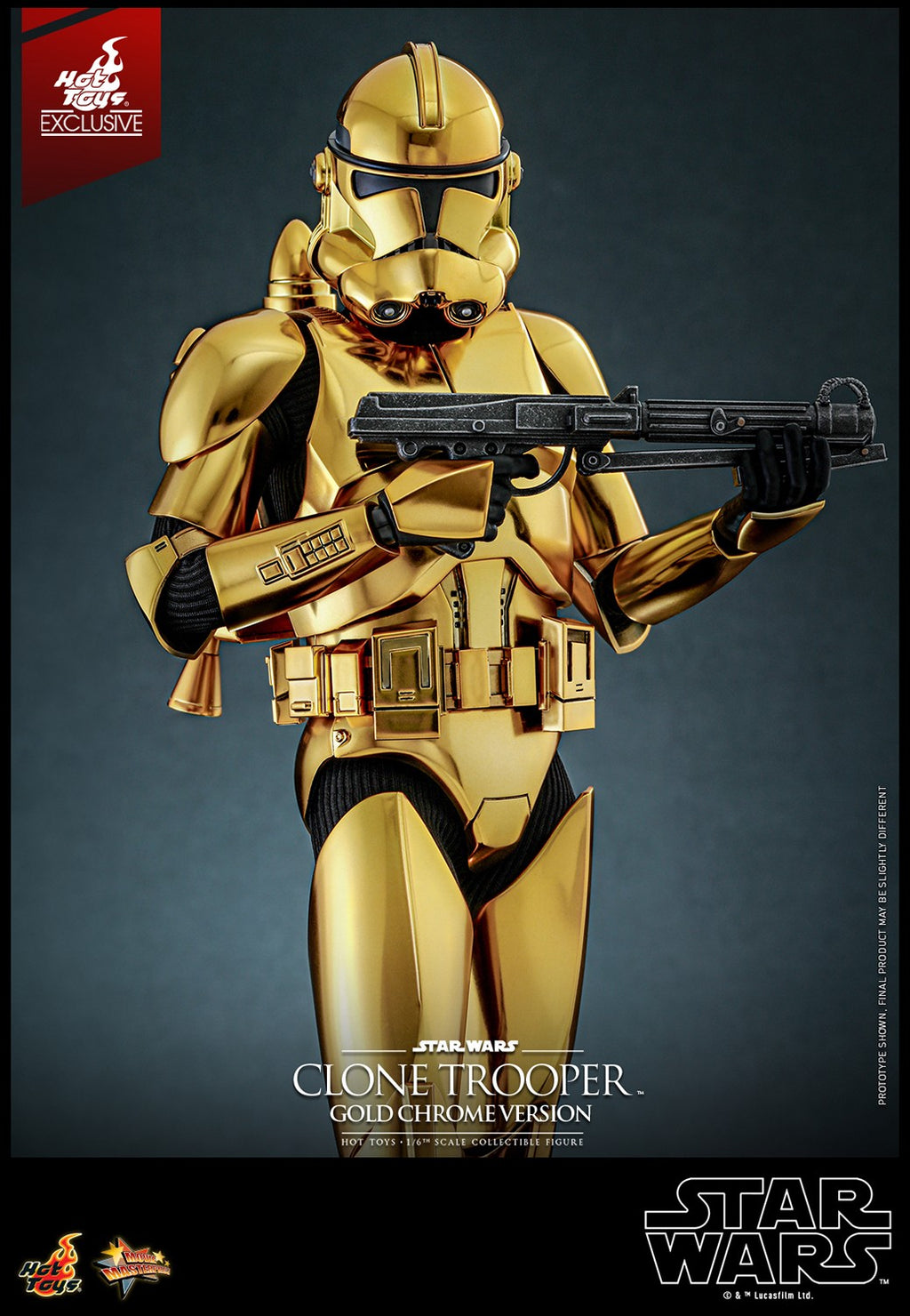 Clone Trooper (Gold Chrome Version) Star Wars Sixth Scale Figure