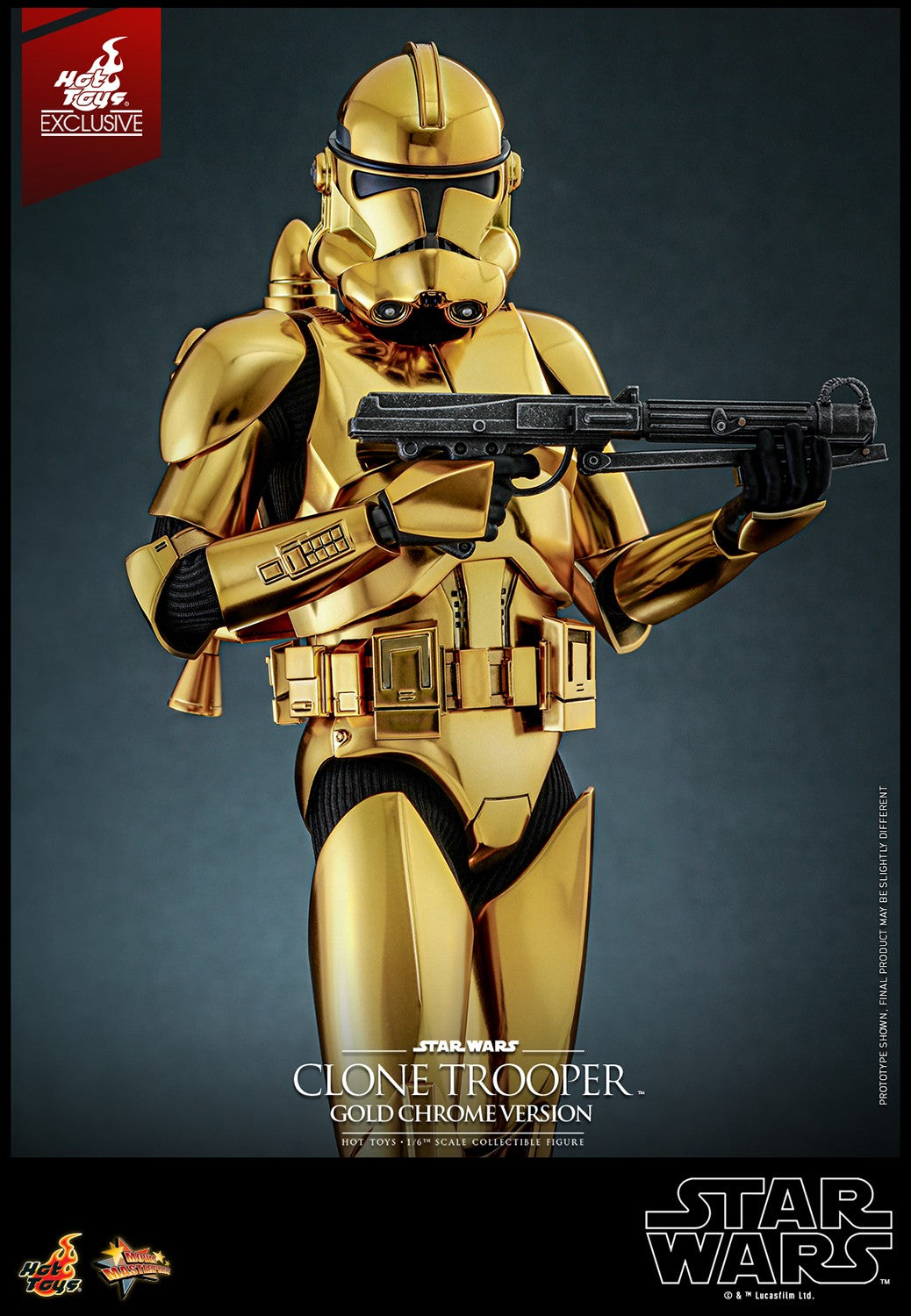 Clone Trooper (Gold Chrome Version) Star Wars Sixth Scale Figure