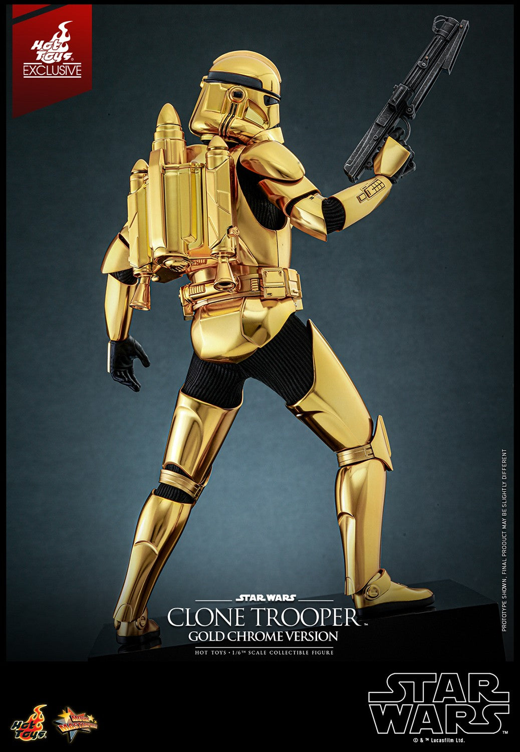 Clone Trooper (Gold Chrome Version) Star Wars Sixth Scale Figure