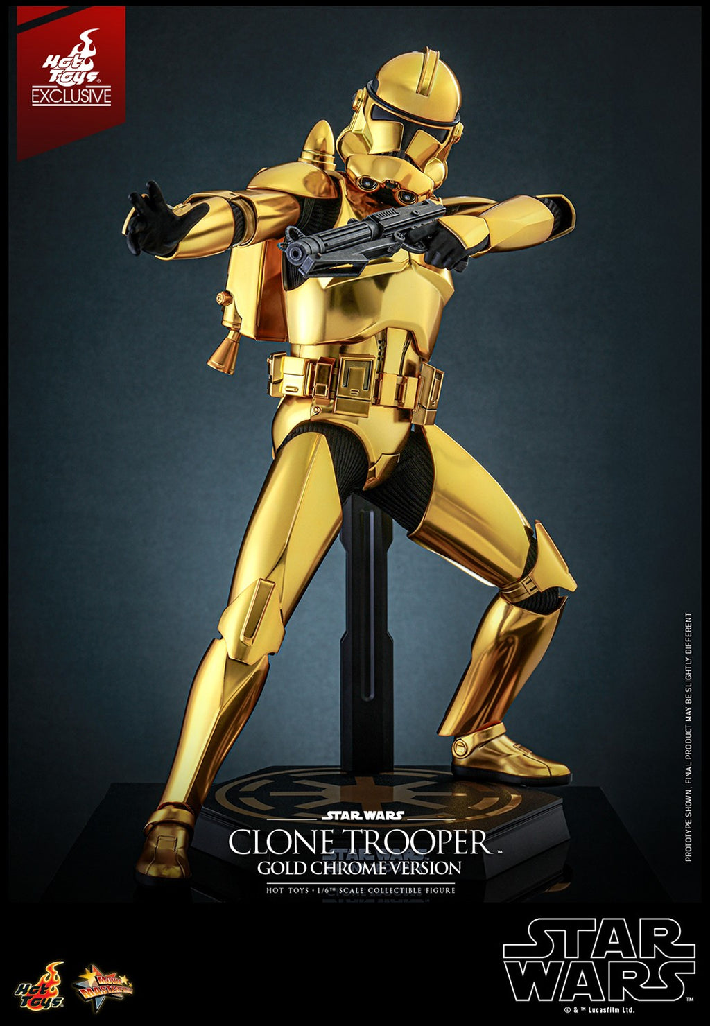 Clone Trooper (Gold Chrome Version) Star Wars Sixth Scale Figure