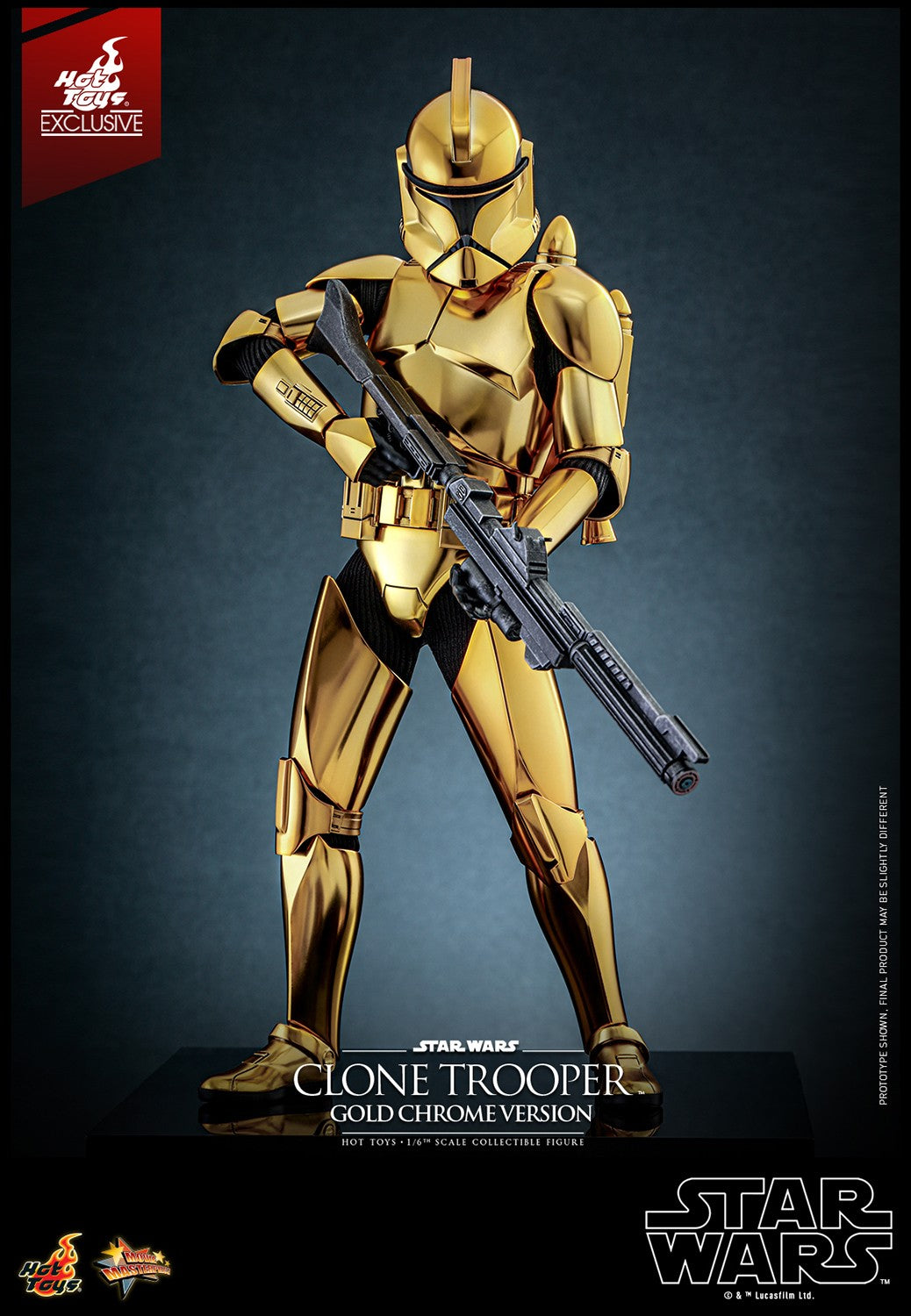 Clone Trooper (Gold Chrome Version) Star Wars Sixth Scale Figure