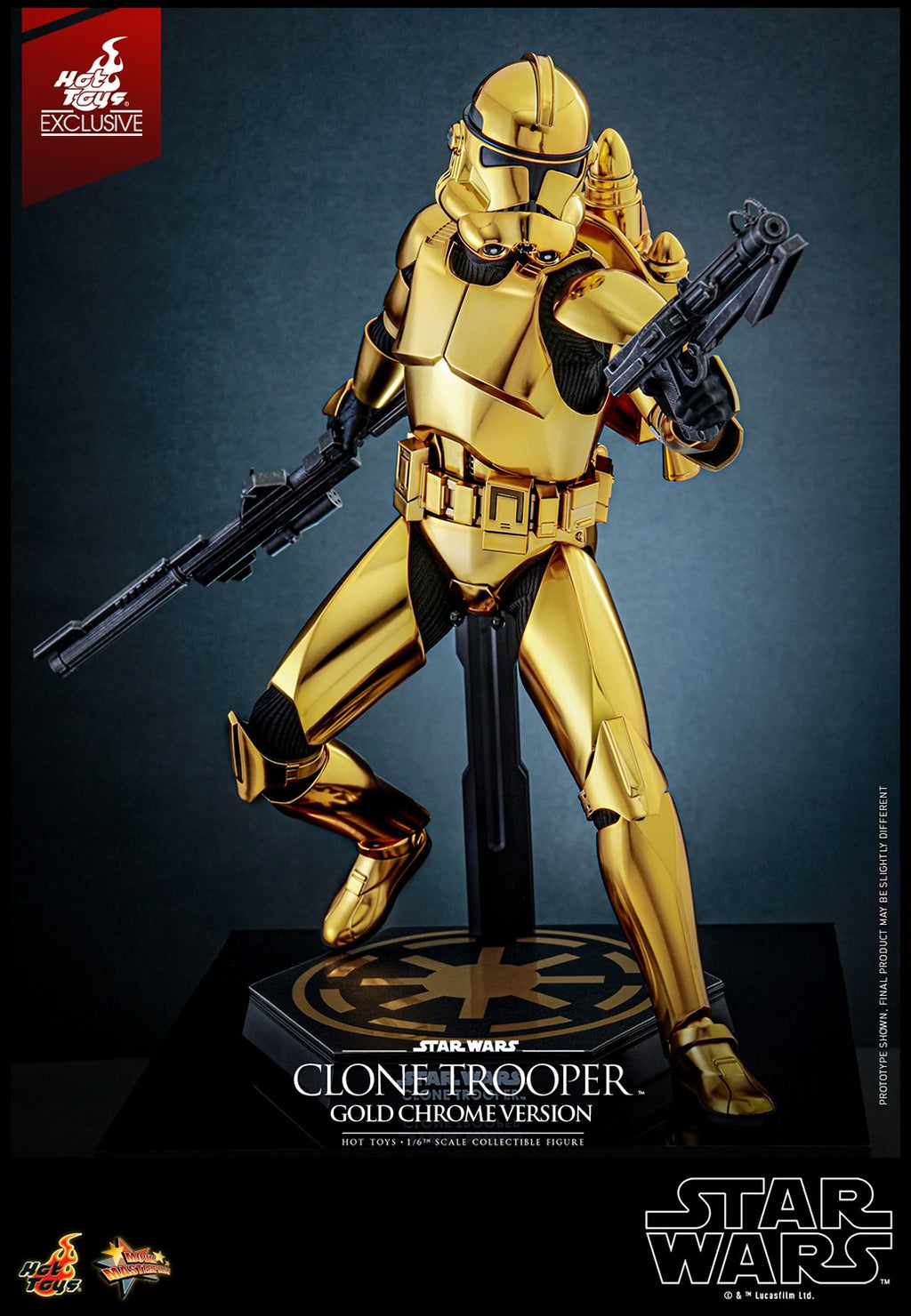 Clone Trooper (Gold Chrome Version) Star Wars Sixth Scale Figure