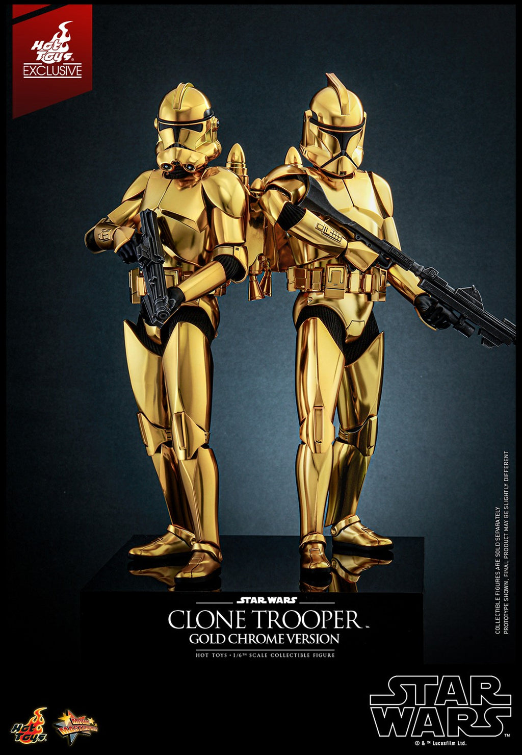 Clone Trooper (Gold Chrome Version) Star Wars Sixth Scale Figure