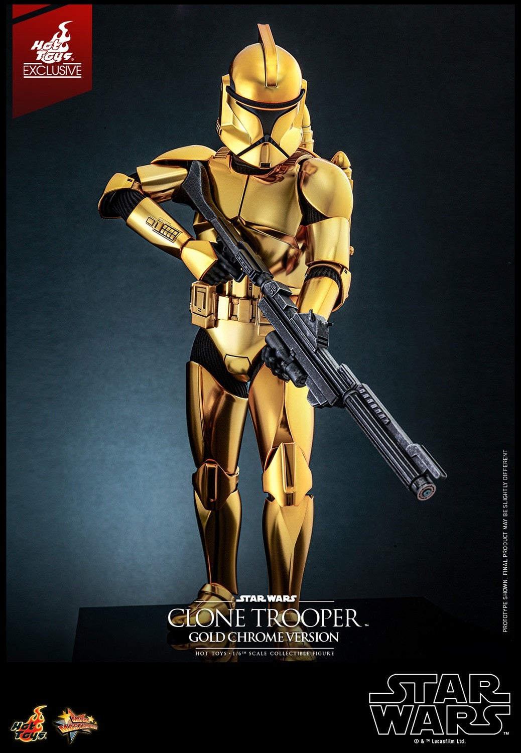 Clone Trooper (Gold Chrome Version) Star Wars Sixth Scale Figure