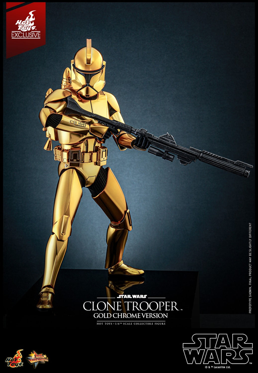 Clone Trooper (Gold Chrome Version) Star Wars Sixth Scale Figure