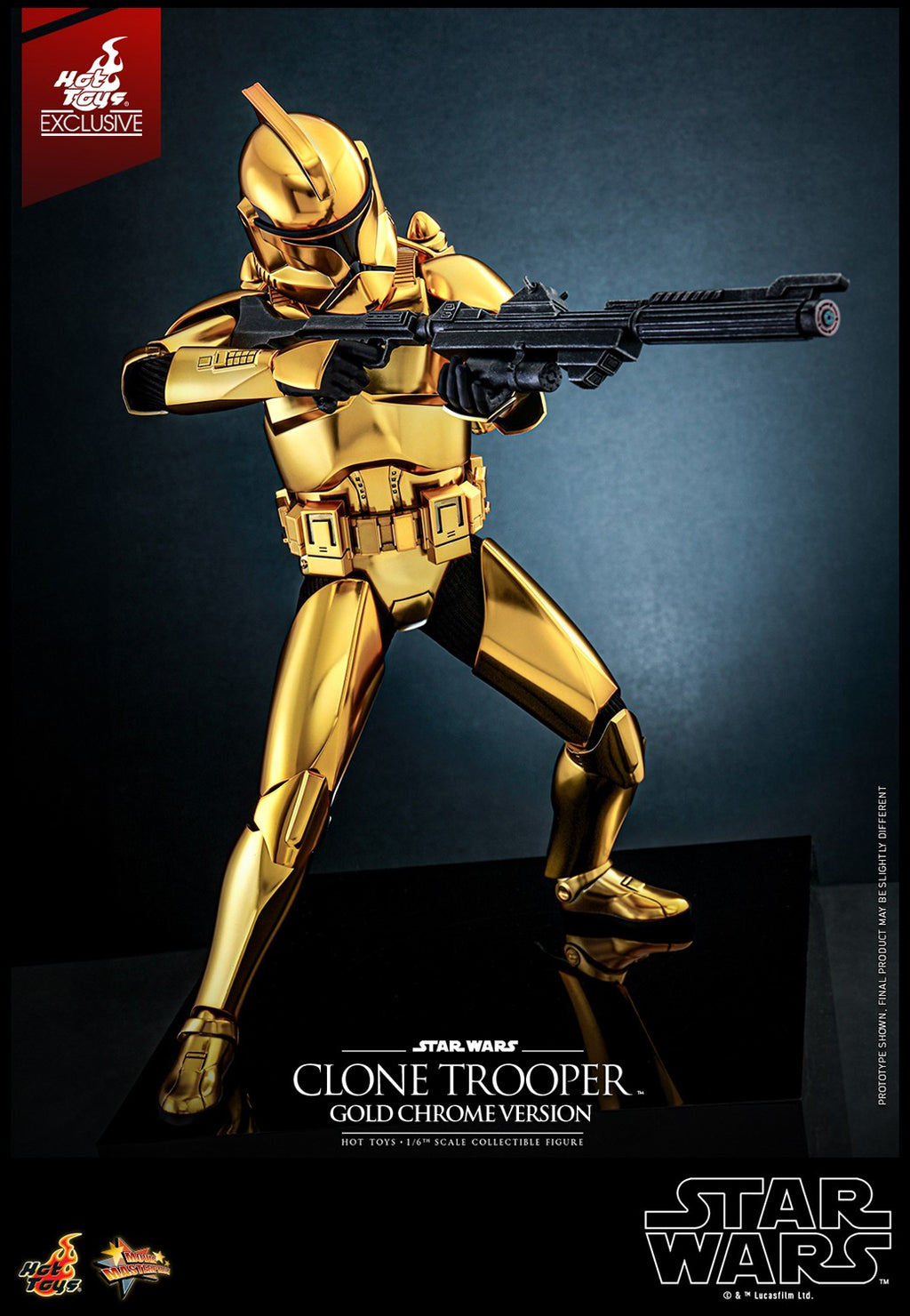 Clone Trooper (Gold Chrome Version) Star Wars Sixth Scale Figure
