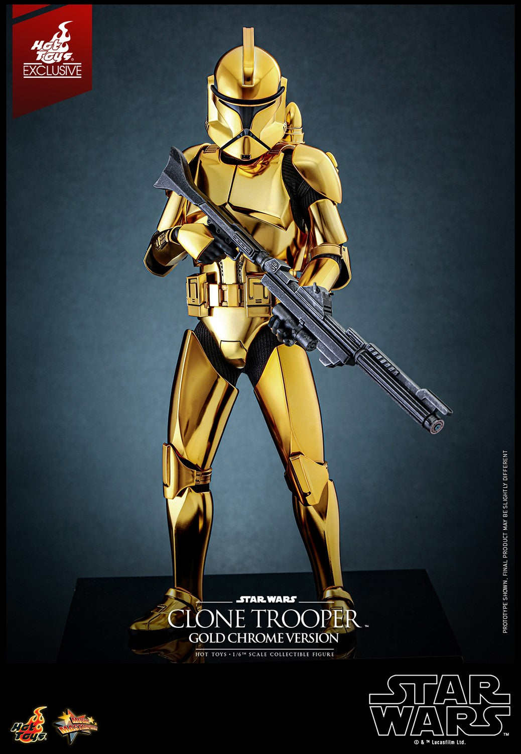 Clone Trooper (Gold Chrome Version) Star Wars Sixth Scale Figure