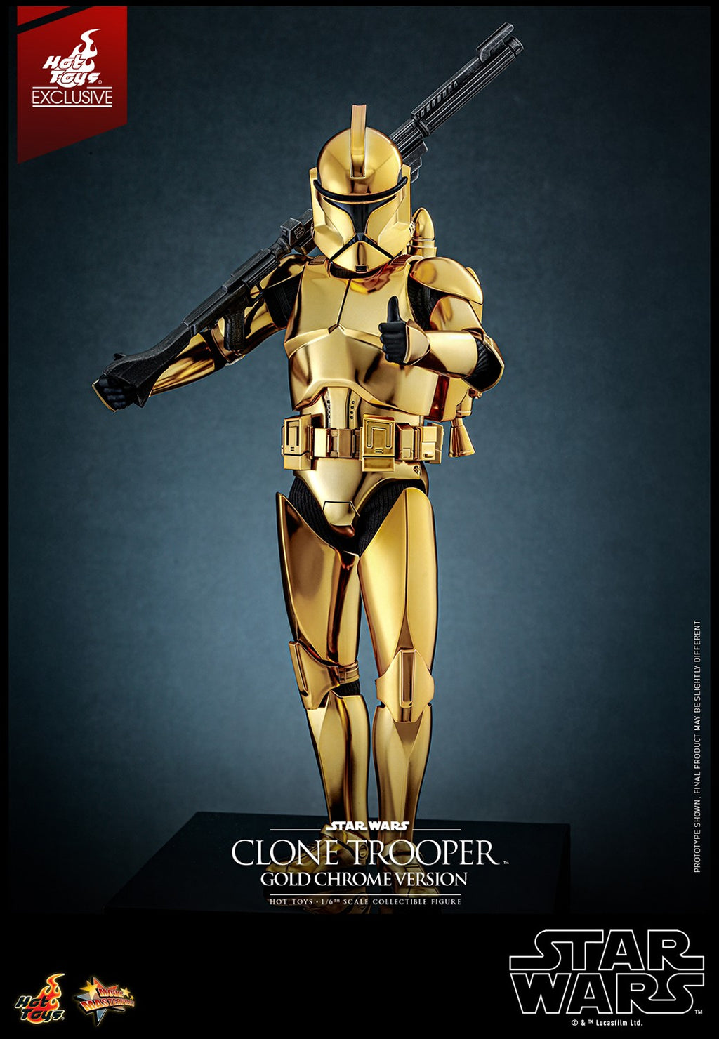 Clone Trooper (Gold Chrome Version) Star Wars Sixth Scale Figure