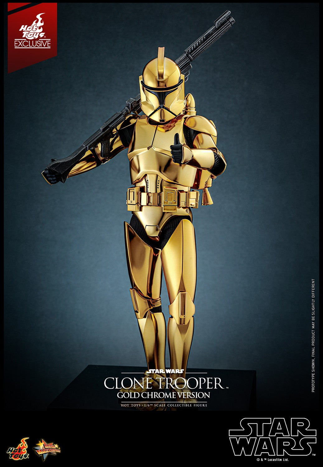 Clone Trooper (Gold Chrome Version) Star Wars Sixth Scale Figure