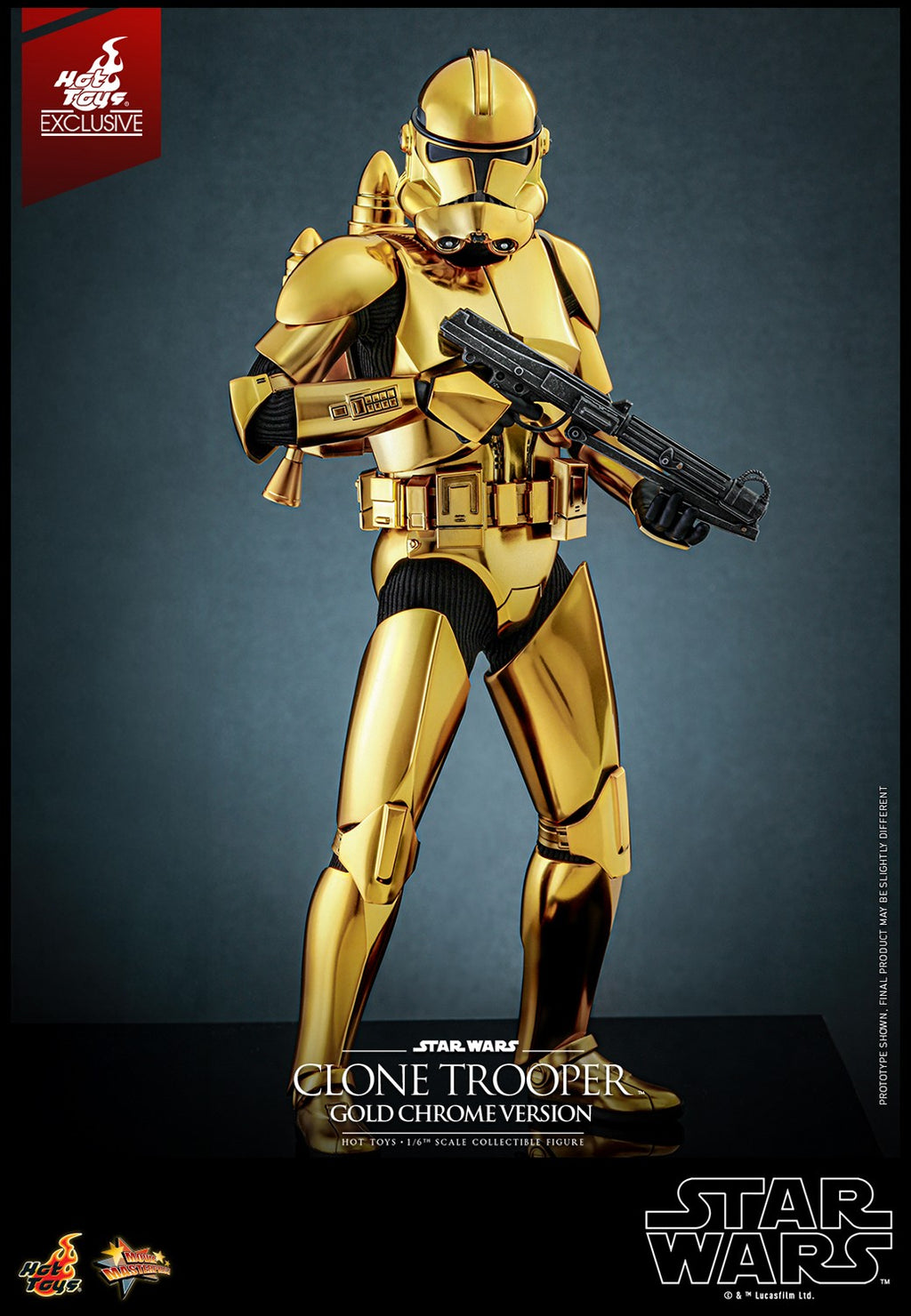 Clone Trooper (Gold Chrome Version) Star Wars Sixth Scale Figure