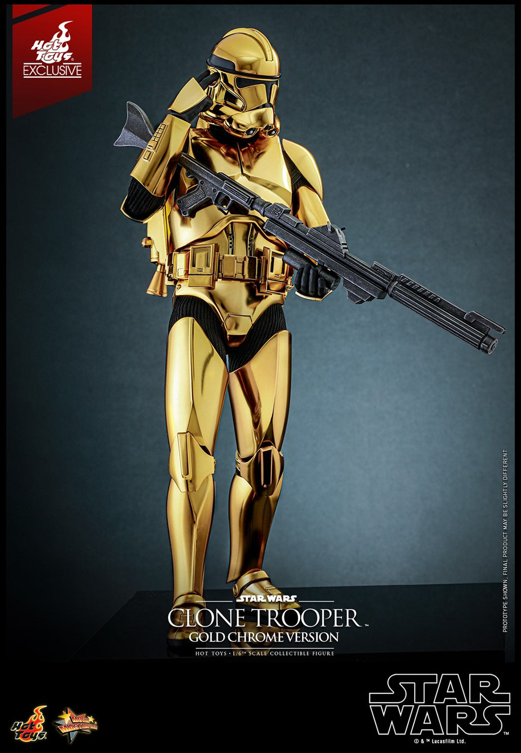 Clone Trooper (Gold Chrome Version) Star Wars Sixth Scale Figure