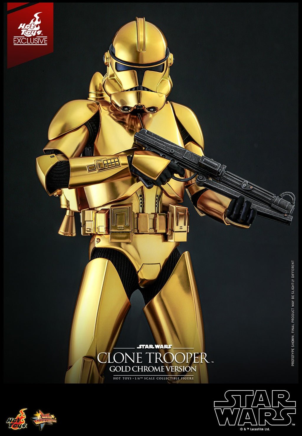 Clone Trooper (Gold Chrome Version) Star Wars Sixth Scale Figure