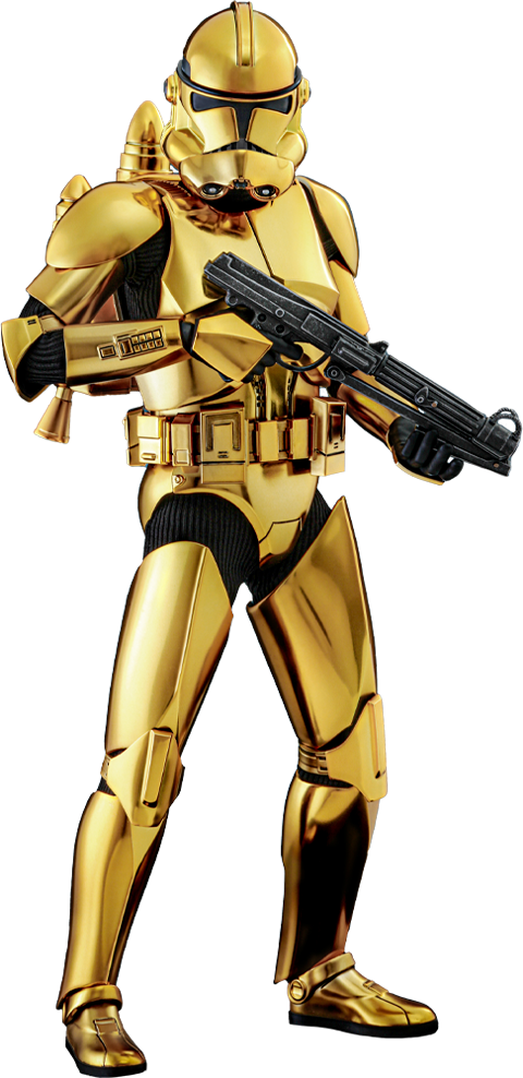 Clone Trooper (Gold Chrome Version) Star Wars Sixth Scale Figure