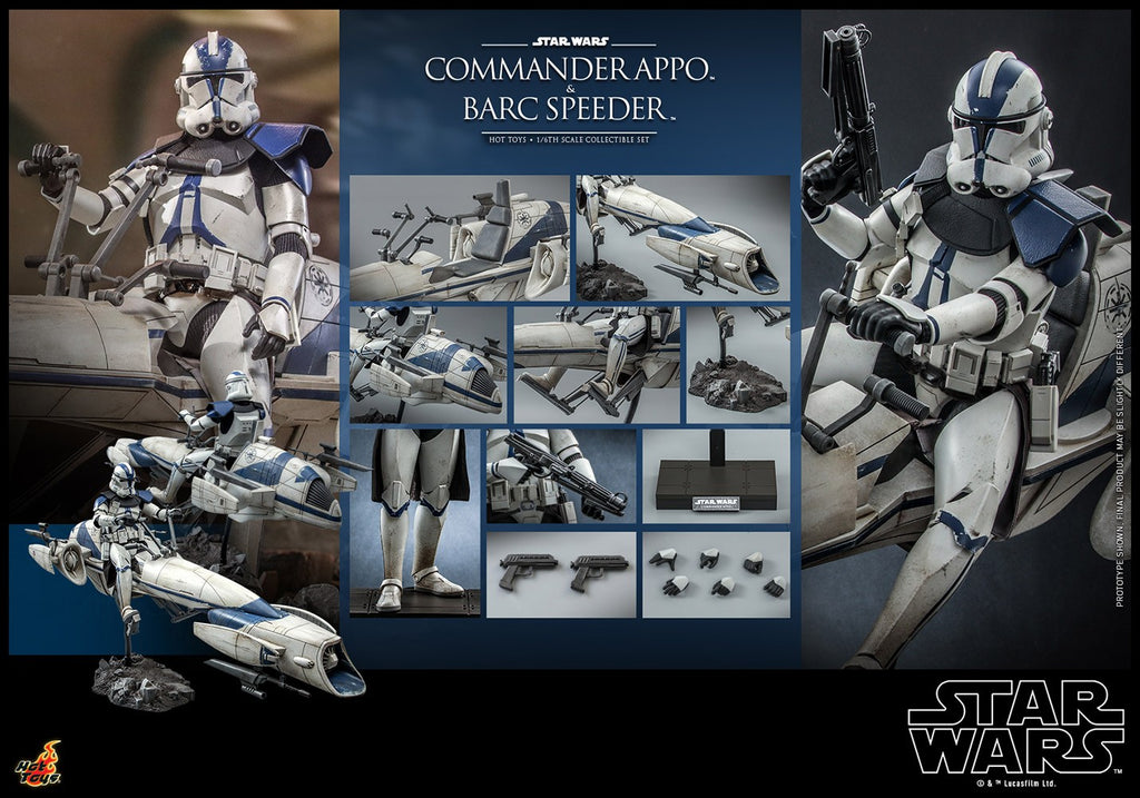 Commander Appo with BARC Speeder Star Wars Sixth Scale Figure Set
