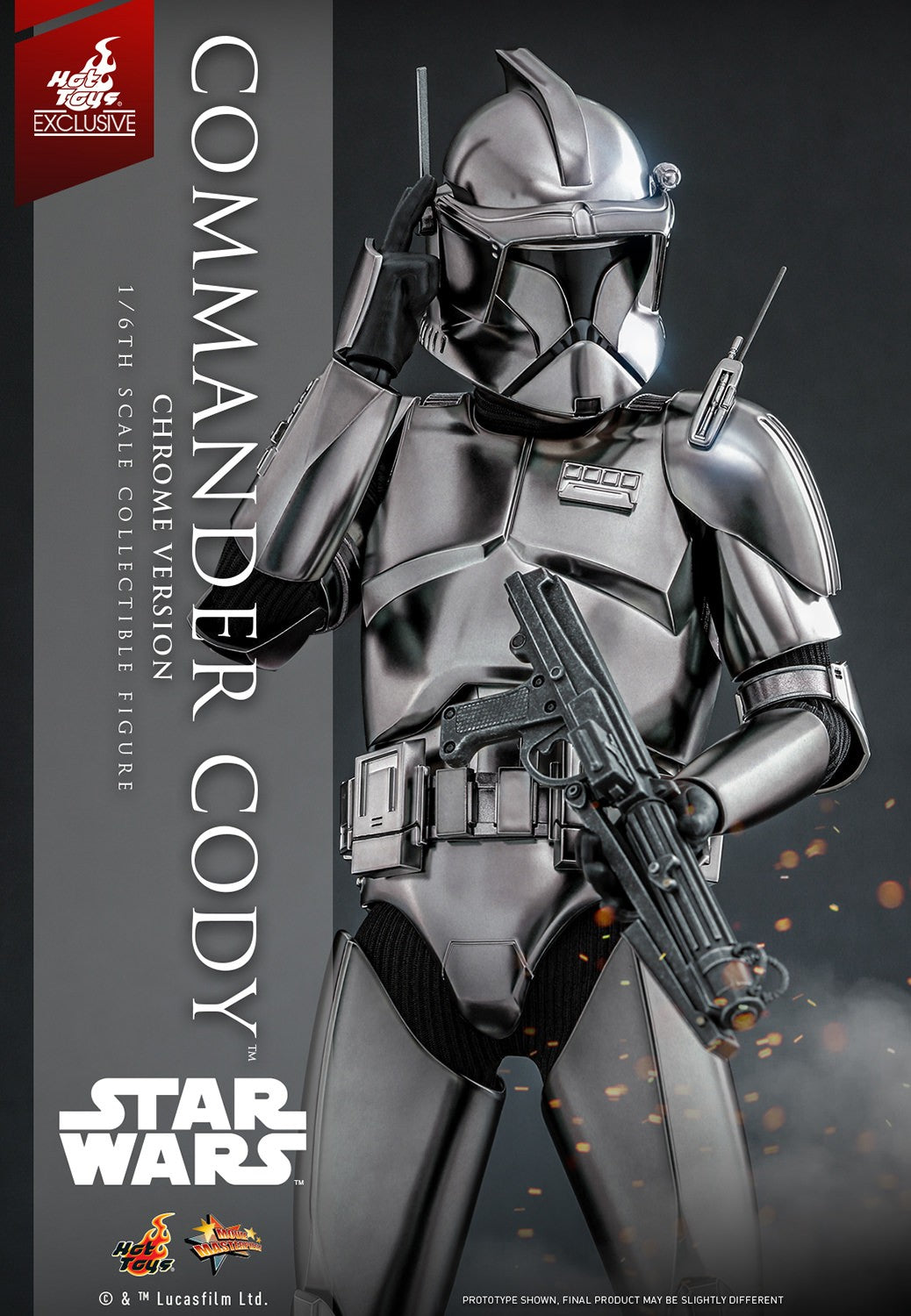 Commander Cody (Chrome Version) Star Wars Sixth Scale Figure