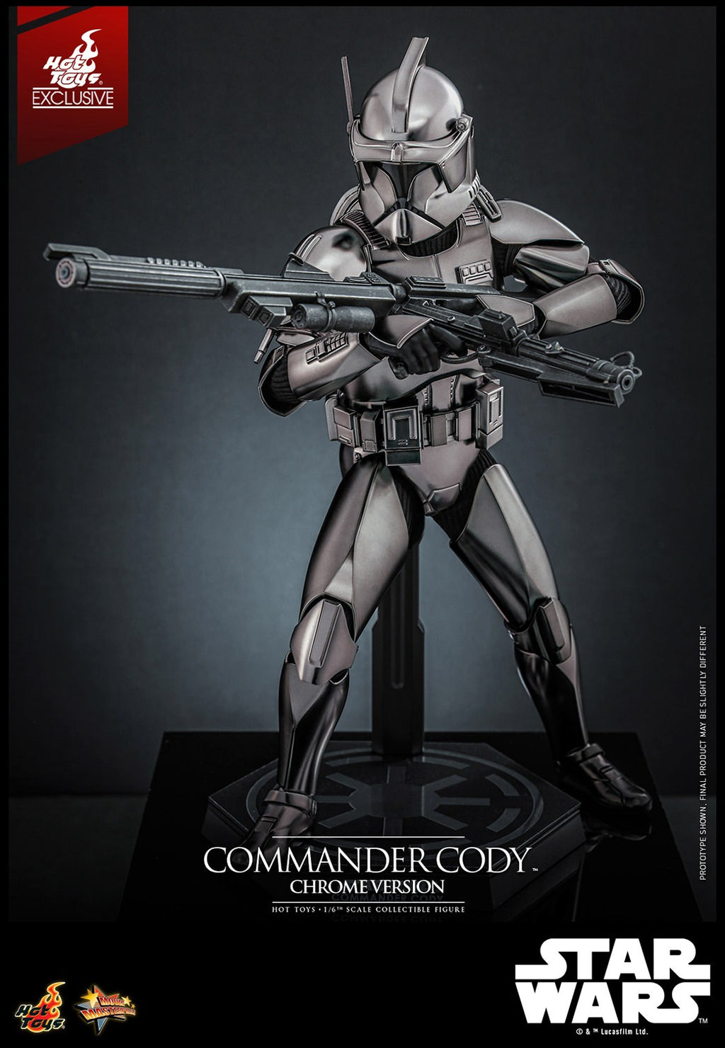 Commander Cody (Chrome Version) Star Wars Sixth Scale Figure
