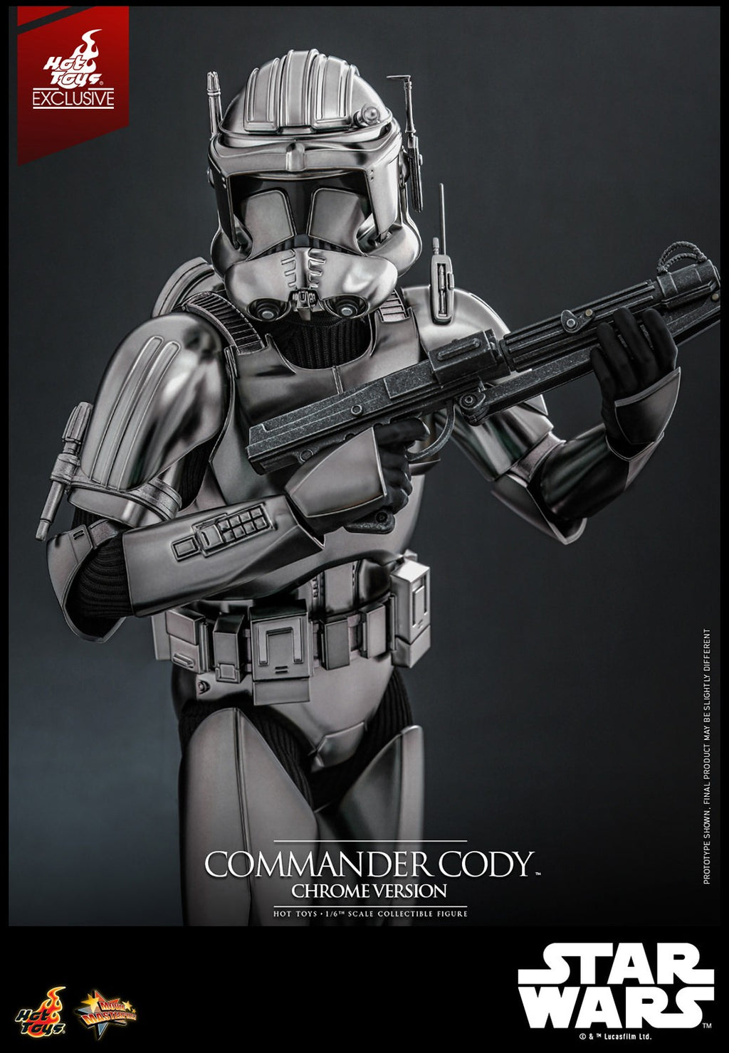 Commander Cody (Chrome Version) Star Wars Sixth Scale Figure