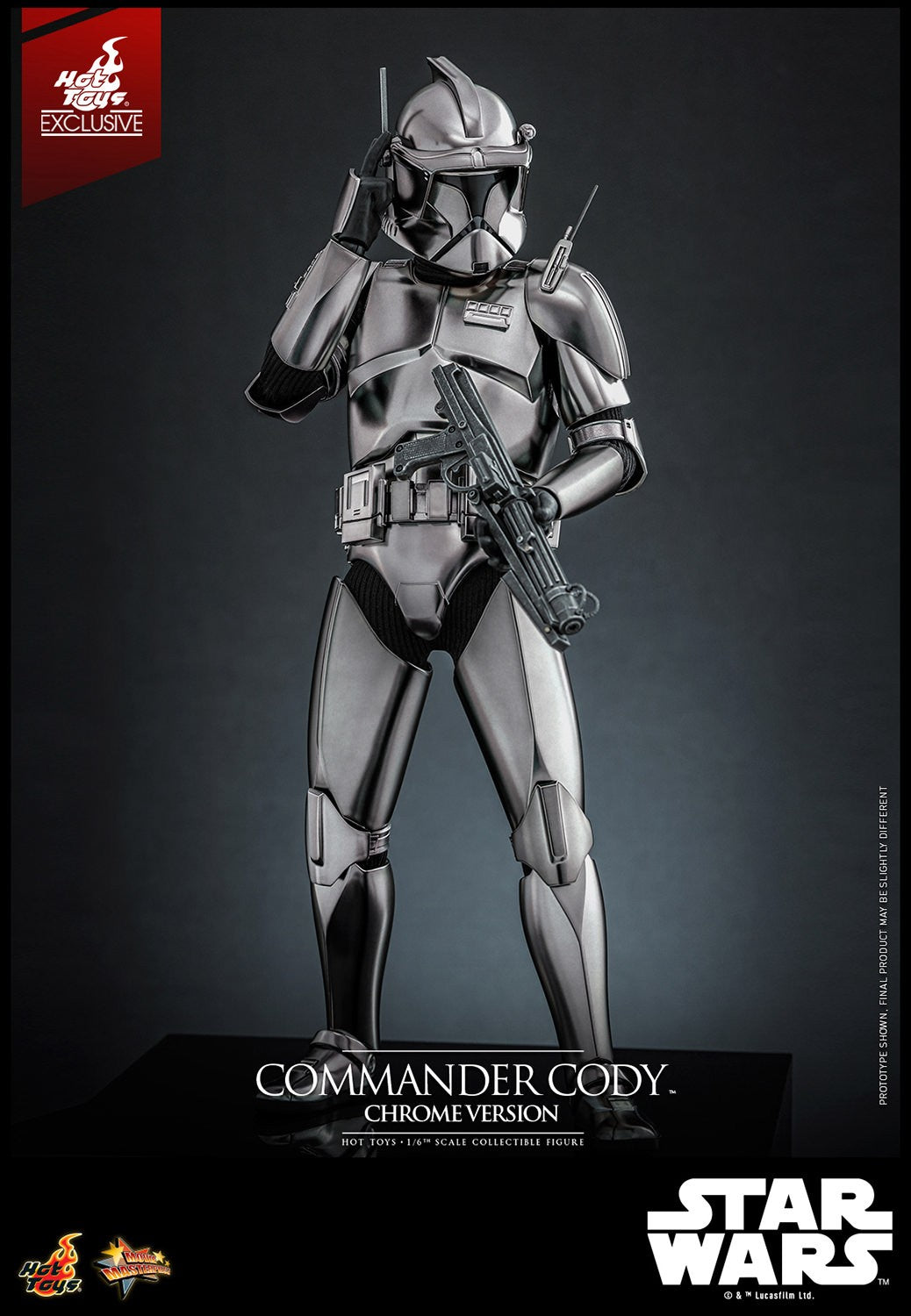 Commander Cody (Chrome Version) Star Wars Sixth Scale Figure
