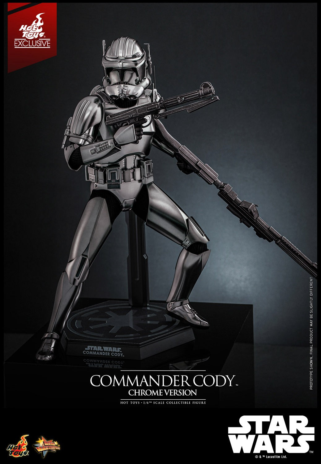 Commander Cody (Chrome Version) Star Wars Sixth Scale Figure