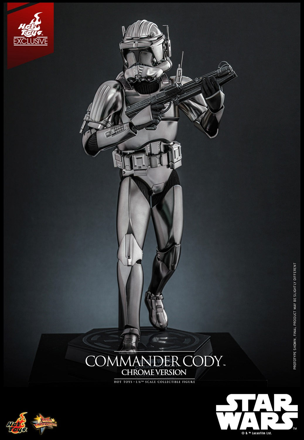 Commander Cody (Chrome Version) Star Wars Sixth Scale Figure
