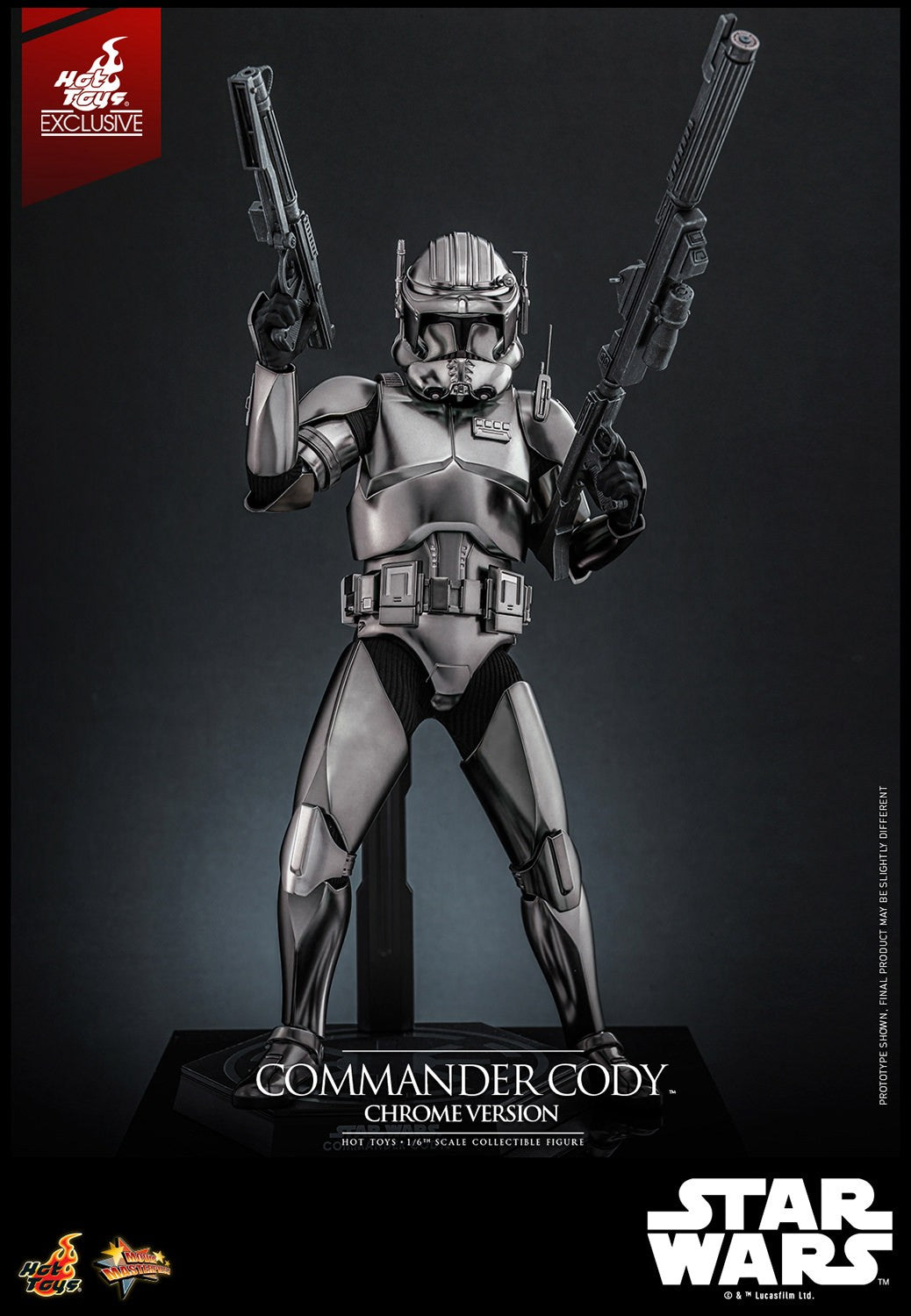 Commander Cody (Chrome Version) Star Wars Sixth Scale Figure